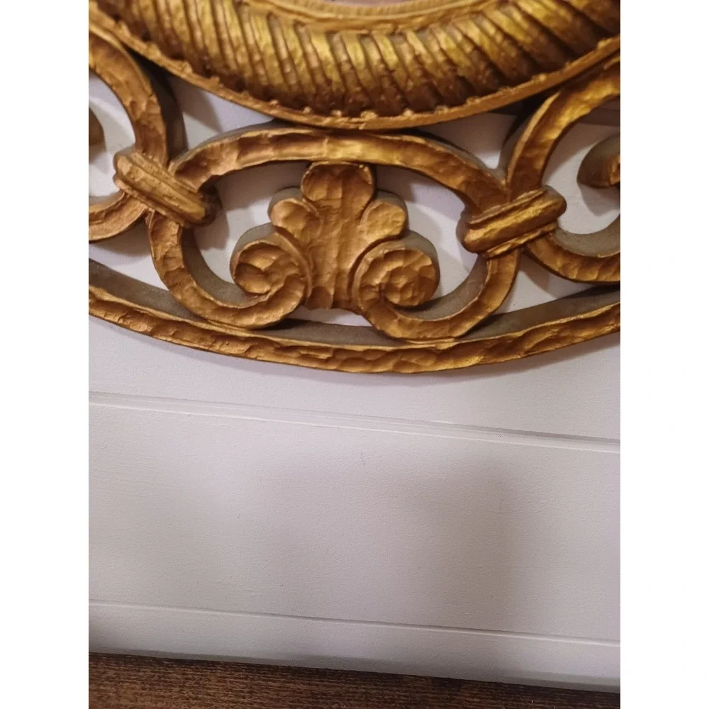Vintage syroco gold mirror Hollywood Regency Gothic Victorian style